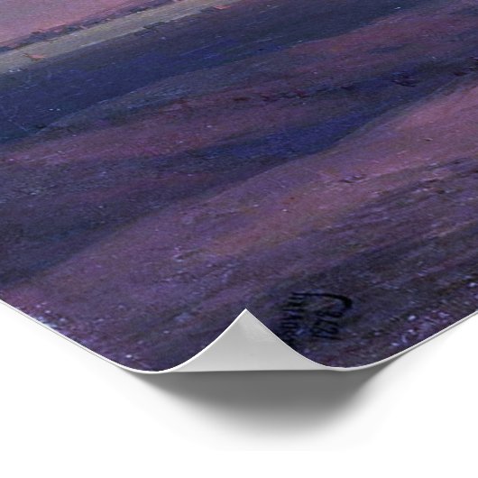 Aivazovsky - de grote piramide van Giza Poster (Hoek)