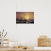 Aivazovsky - De Negende Golf 1850 Poster (Keuken)