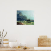 Aivazovsky - De zee voor de storm Poster (Keuken)