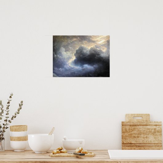Aivazovsky - Fragment Oblaka i Molnii Poster (Keuken)