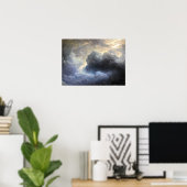Aivazovsky - Fragment Oblaka i Molnii Poster (Thuiskantoor)