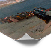 Aivazovsky - Franse schepen die het zwarte Zee afb Poster (Hoek)