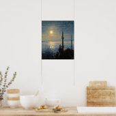 Aivazovsky - Gezicht op Constantinopel 1876 Poster (Keuken)