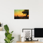 Aivazovsky - Gezicht op Constantinopel bij avond L Poster (Thuiskantoor)