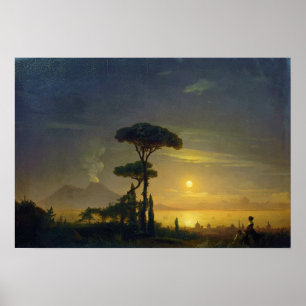 Aivazovsky - Golf van Napels Poster