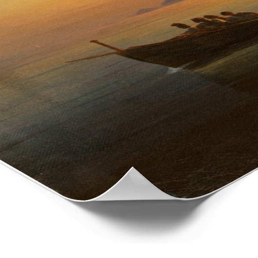 Aivazovsky - Golf van Napels Poster (Hoek)