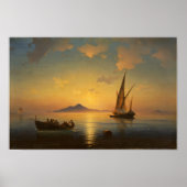 Aivazovsky - Golf van Napels Poster (Voorkant)
