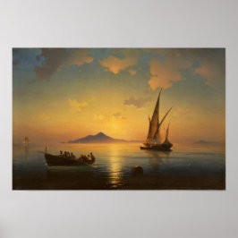 Aivazovsky - Golf van Napels Poster
