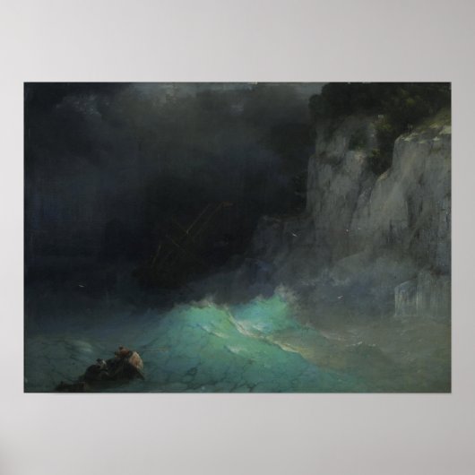 Aivazovsky - Ik Storm 1861 Poster (Voorkant)