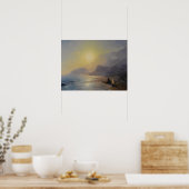 Aivazovsky - Pushkin op de kust Poster (Keuken)