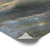 Aivazovsky - Schip dat zijn activiteiten staakt Poster (Hoek)