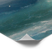 Aivazovsky - Schip op Stormy Zeeen Poster (Hoek)