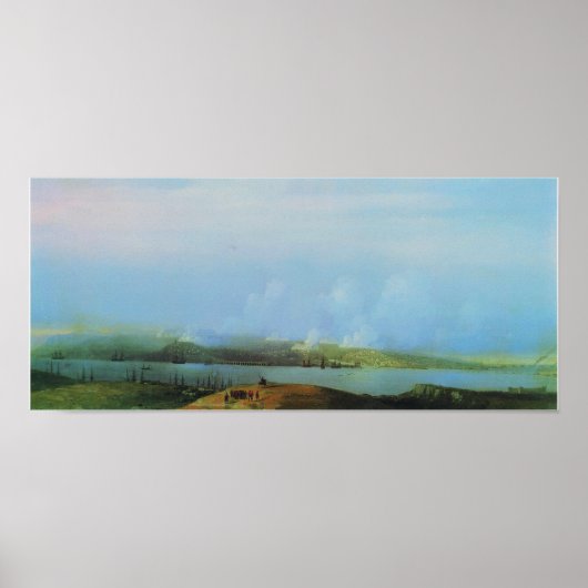 Aivazovsky - Siege of Sebastopol Poster (Voorkant)