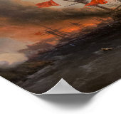Aivazovsky - Slag bij Sinop Poster (Hoek)