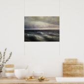 Aivazovsky - Storm begint zich af te spelen op de Poster (Keuken)