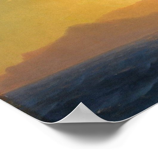 Aivazovsky - Sunset at Zee 1877 Poster (Hoek)