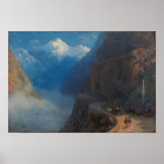 Aivazovsky - van Milli tot Gudauri 1868 Poster (Voorkant)