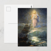 Aivazovsky - Wandelend op het water Briefkaart (Voorkant / Achterkant)