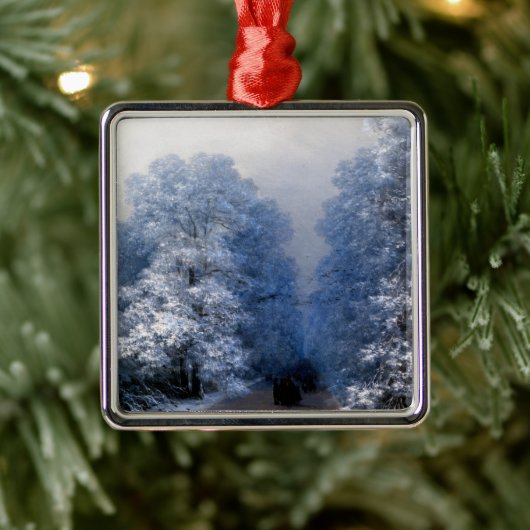 Aivazovsky - Winterlandschap Metalen Ornament (Boom)