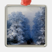 Aivazovsky - Winterlandschap Metalen Ornament (Voorkant)