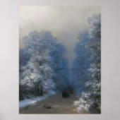Aivazovsky - Winterlandschap Poster (Voorkant)
