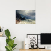 Aivazovsky - Zee kust Poster (Thuiskantoor)