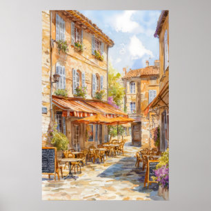 Aix En Provence Aquarel Vintage Reisposter Poster