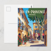 Aix-en-Provence Frankrijk Briefkaart (Voorkant / Achterkant)