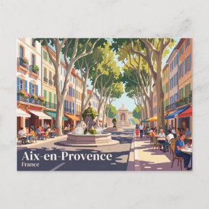 Aix-en-Provence Frankrijk Briefkaart