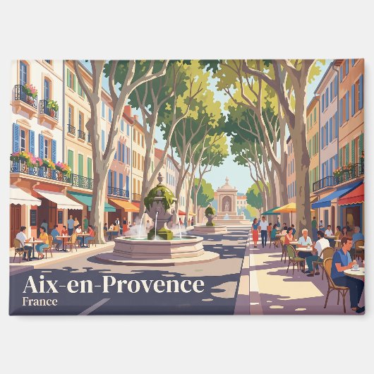 Aix-en-Provence Frankrijk Magneet (Voorkant)