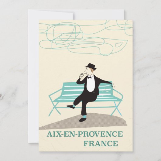 Aix-en-Provence Frankrijk reisposter Save The Date (Voorkant)