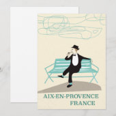 Aix-en-Provence Frankrijk reisposter Save The Date (Voorkant / Achterkant)