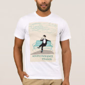 Aix-en-Provence Frankrijk reisposter T-shirt (Voorkant)