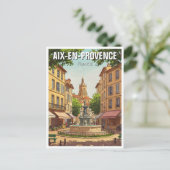 Aix-en-Provence Frankrijk Reizen Briefkaart (Staand voorkant)