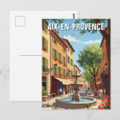 Aix-en-Provence Frankrijk Reizen Briefkaart (Voorkant / Achterkant)
