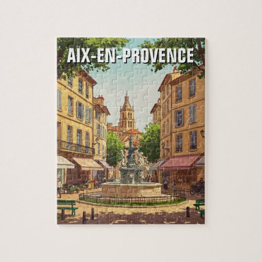Aix-en-Provence Frankrijk Reizen Legpuzzel (Verticaal)