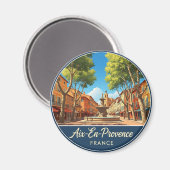 Aix-en-Provence Frankrijk Reizen Magneet (Voorkant / Achterkant)