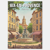 Aix-en-Provence Frankrijk Reizen Magneet (Voorkant)
