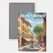 Aix-en-Provence Frankrijk Reizen Magneet (Voorkant / Achterkant)
