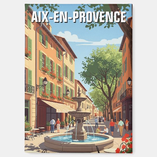 Aix-en-Provence Frankrijk Reizen Magneet (Voorkant)