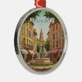 Aix-en-Provence Frankrijk Reizen Metalen Ornament (Rechts)