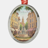 Aix-en-Provence Frankrijk Reizen Metalen Ornament (Links)