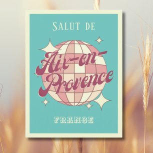 Aix-en-Provence Frankrijk Retro Briefkaart