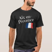Aix en Provence Franse vlag Franse stad van Aix En T-shirt (Voorkant)