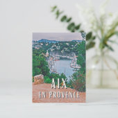 Aix-en-Provence Photo Vintage Briefkaart (Staand voorkant)