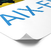 Aix En Provence Ski Nationaal Reispark Poster (Hoek)
