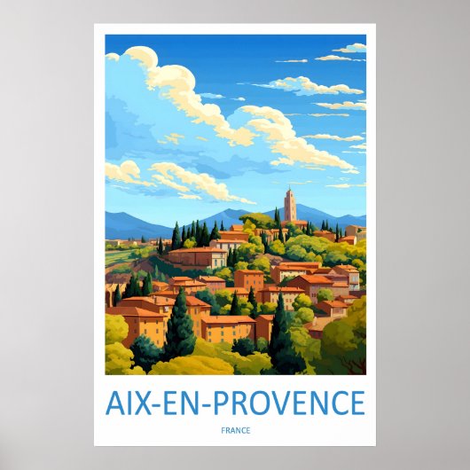 Aix En Provence Ski Nationaal Reispark Poster (Voorkant)
