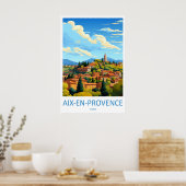 Aix En Provence Ski Nationaal Reispark Poster (Keuken)