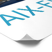 Aix En Provence Vintage Park Nationale Poster (Hoek)