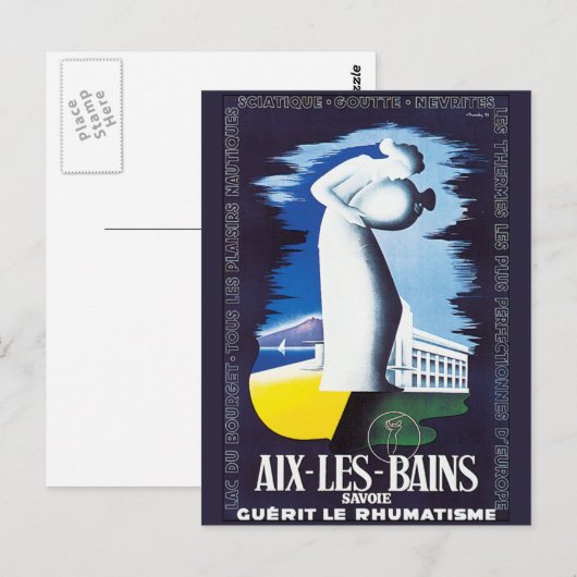  aix-Les-Bains Briefkaart (Voorkant / Achterkant)